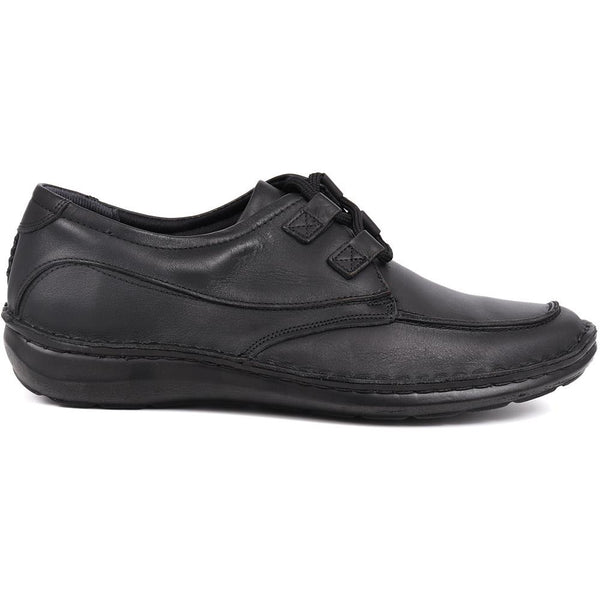 Pavers Handmade Leather Shoes - Black Antique