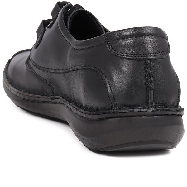 Pavers Handmade Leather Shoes - Black Antique