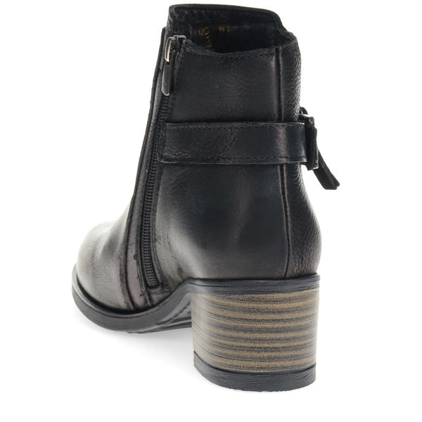 Pavers Heeled Ankle Boots - Black