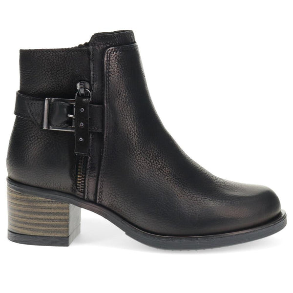 pavers Heeled Ankle Boots - Black