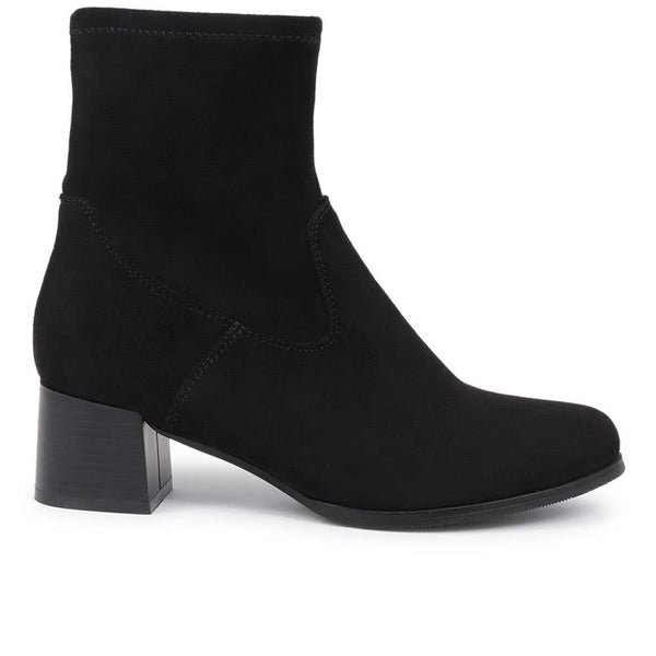 pavers Heeled Ankle Boots - Black