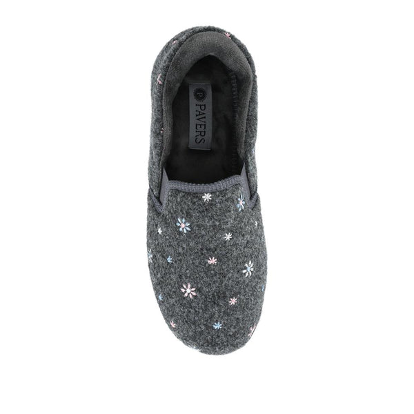 Pavers Just Step In Memory Foam Slippers - Grey