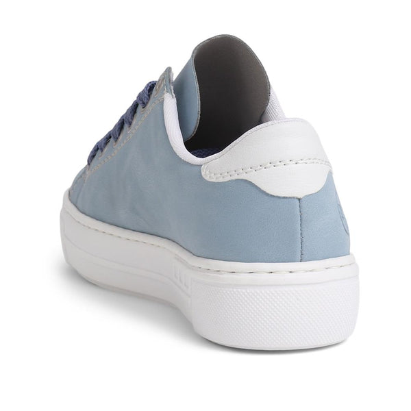 Pavers Lace-Up Casual Trainers - Light Blue