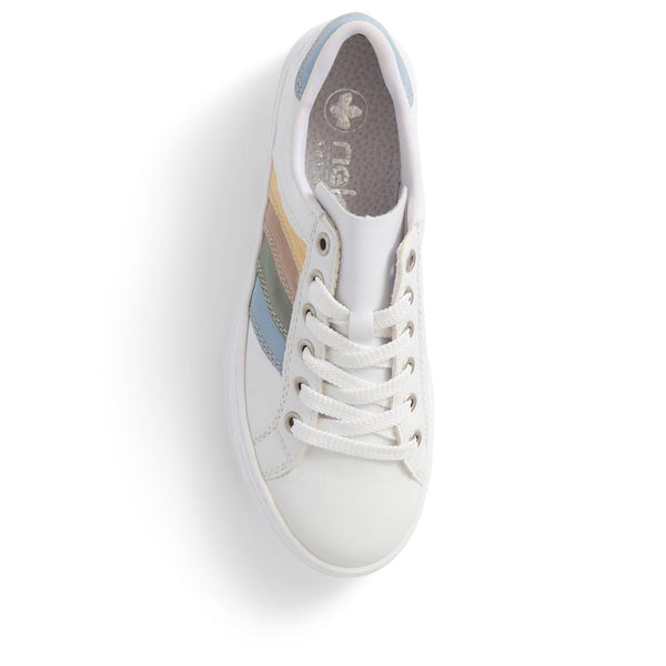 Pavers Lace-Up Casual Trainers - White