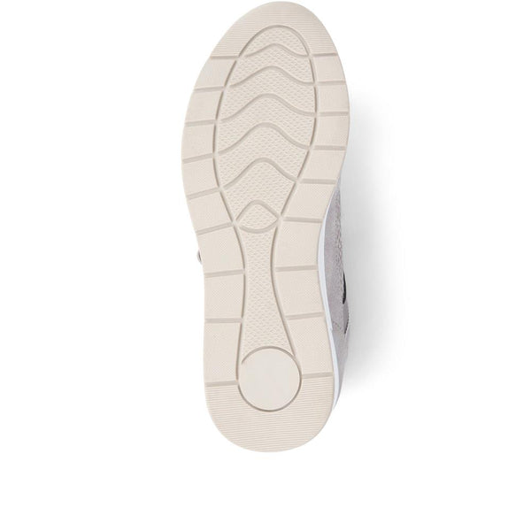 Pavers Lace-Up Chunky Trainers - Taupe