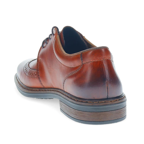 Pavers Lace-Up Leather Brogues - Tan