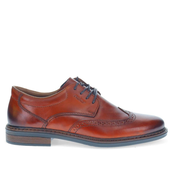 pavers Lace-Up Leather Brogues - Tan