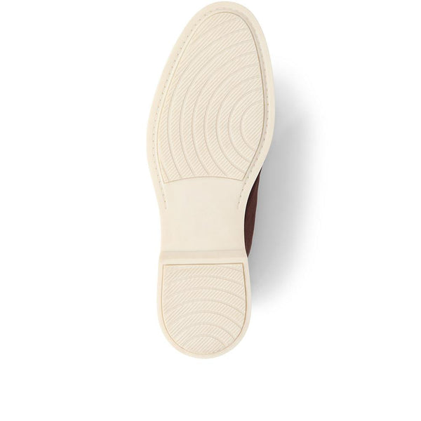 Pavers Lace-Up Leather Loafers - Brown