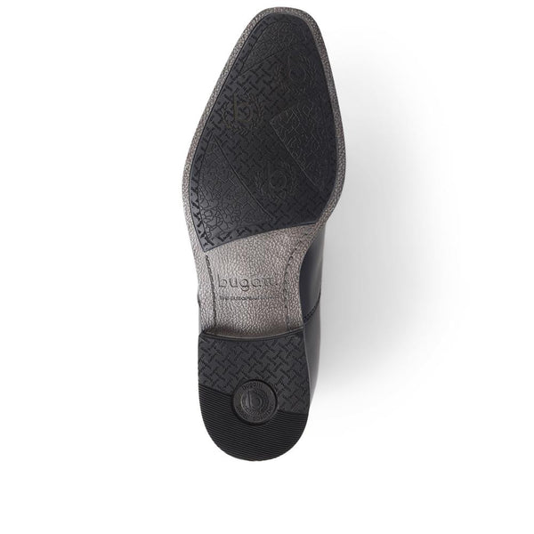 Pavers Lace-Up Leather Shoes - Black