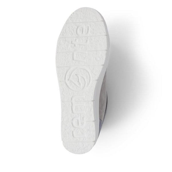 Pavers Lace-Up Leather Trainers - Blue