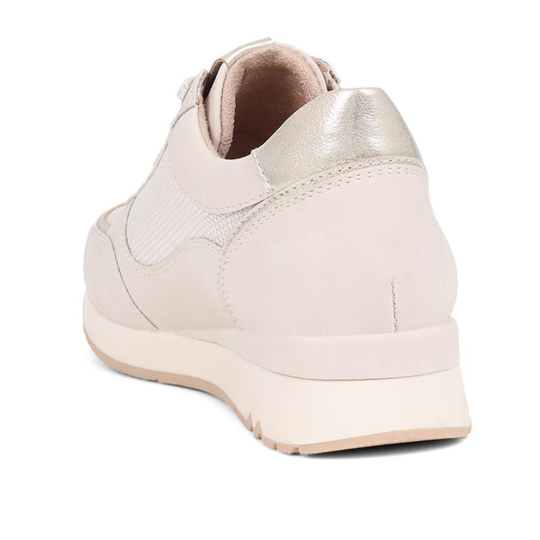 Pavers Lace-Up Trainers - Beige
