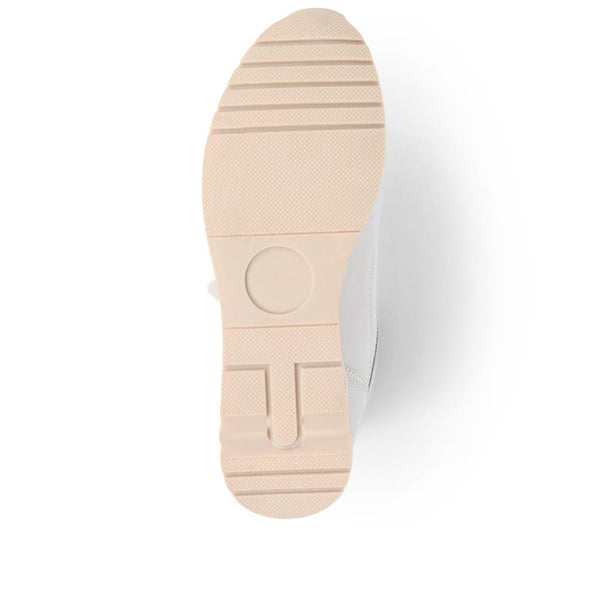 Pavers Lace-Up Trainers - Beige