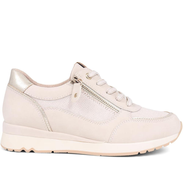 pavers Lace-Up Trainers - Beige