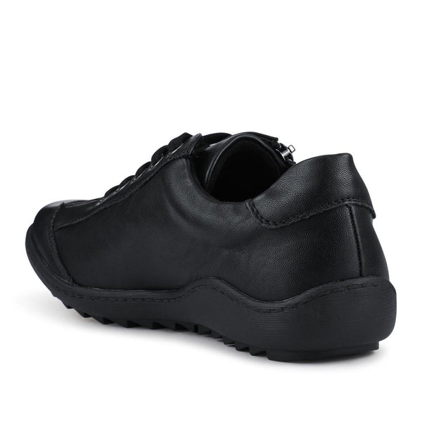 Pavers Lace-Up Trainers - Black-Black