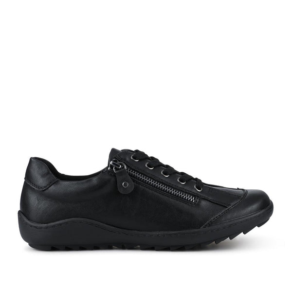 pavers Lace-Up Trainers - Black-Black