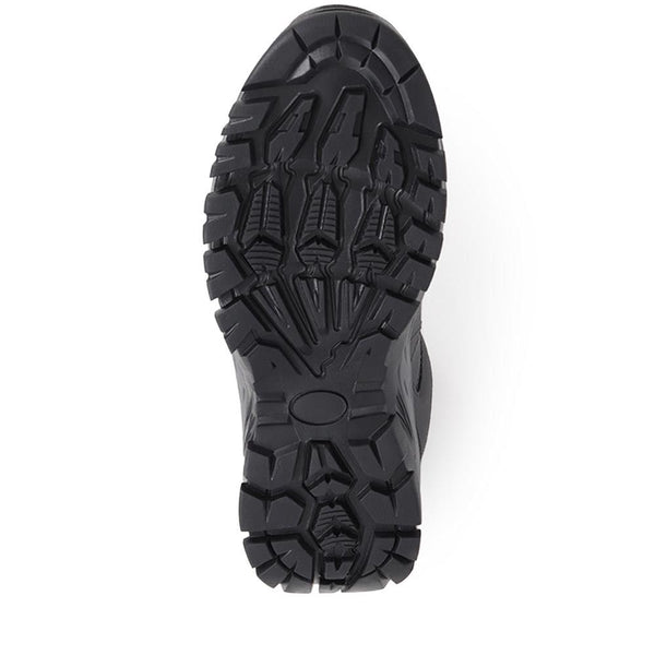 Pavers Lace-Up Trainers - Charcoal