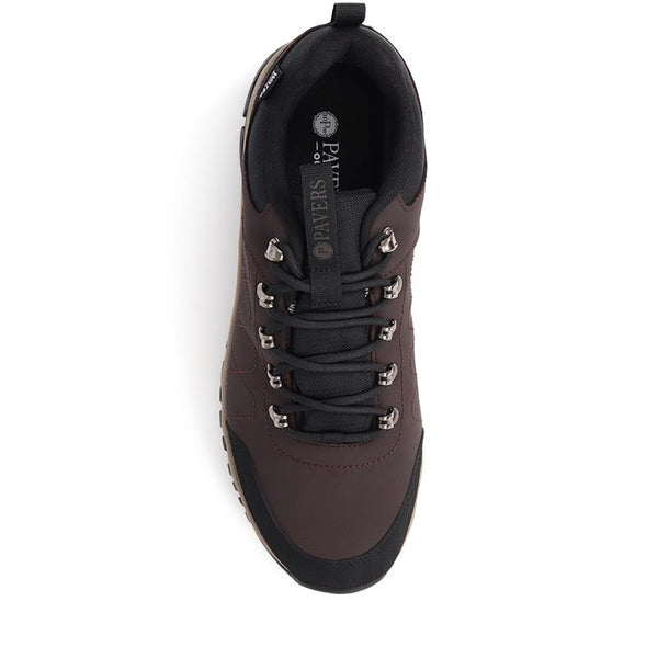 Pavers Lace-Up Trainers - Dark Brown