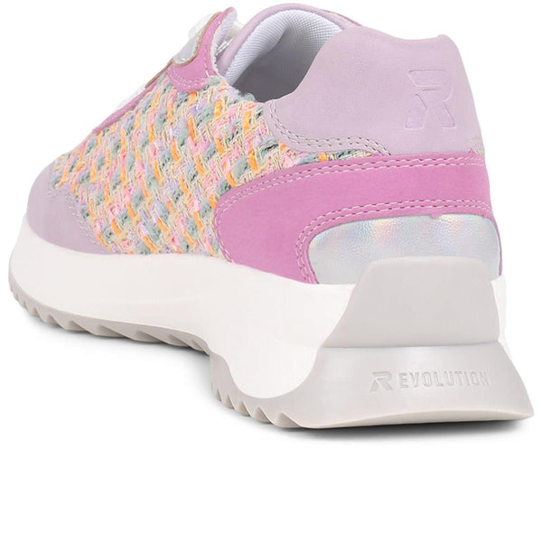 Pavers Lace Up Trainers - Pink Multi
