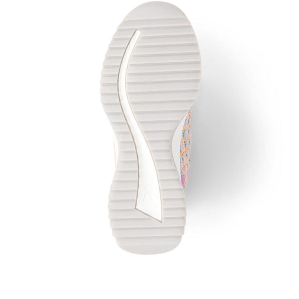 Pavers Lace Up Trainers - Pink Multi