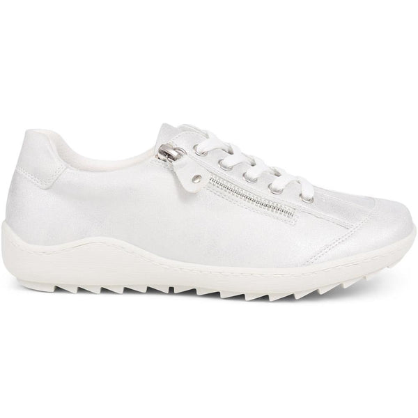 pavers Lace-Up Trainers - Silver