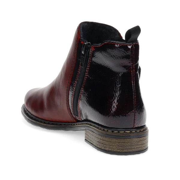 Pavers Ladies Pull-On Chelsea Boots - Burgundy