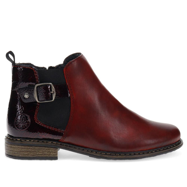 pavers Ladies Pull-On Chelsea Boots - Burgundy