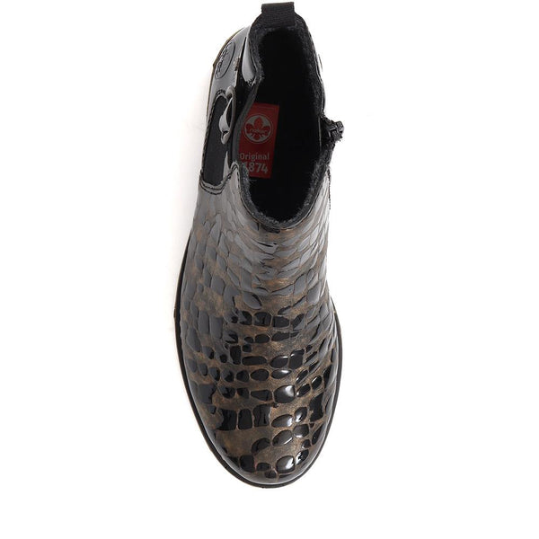 Pavers Ladies Pull-On Chelsea Boots - TORTOISE SHELL