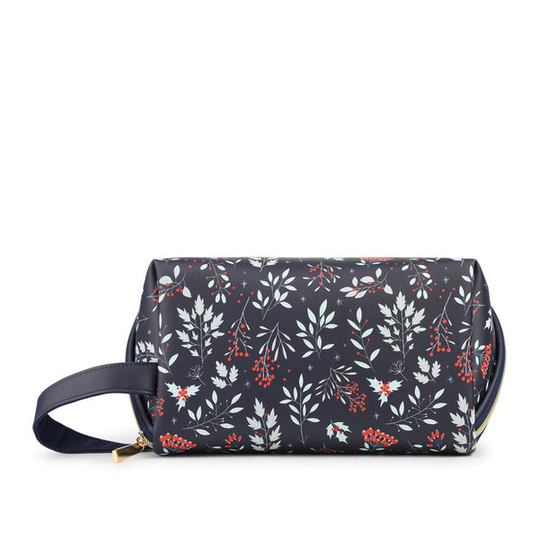 pavers Large Zip-Up Cosmetic Bag - Navy Combi