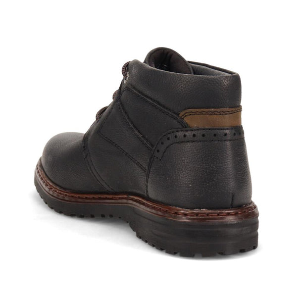 Pavers Leather Ankle Boots - Black