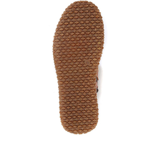 Pavers Leather Ankle Boots - Tan