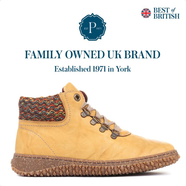 pavers Leather Ankle Boots - Yellow