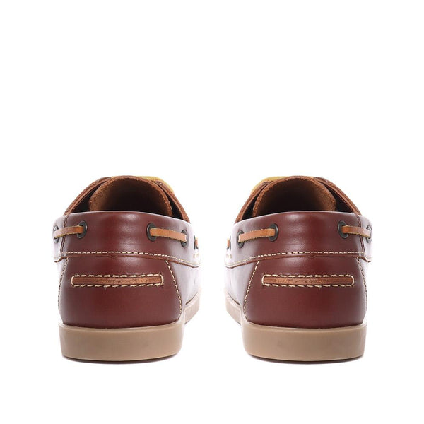 Pavers Leather Boat Shoes - Brown