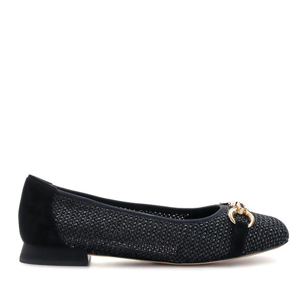 pavers Leather Buckle-Detailed Pumps - Black