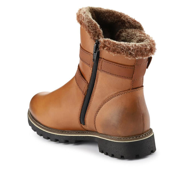 Pavers Leather Buckle-Fastening Ankle Boots - Tan