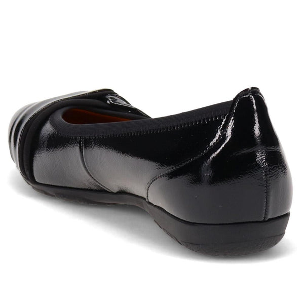 Pavers Leather Casual Pumps - Black