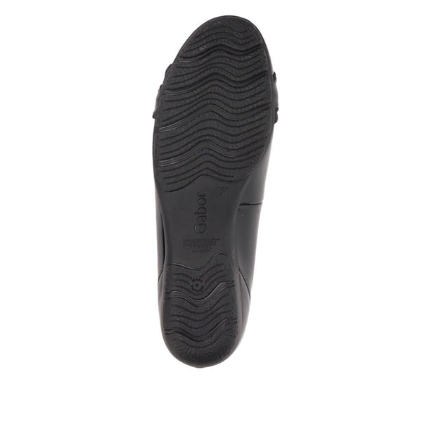 Pavers Leather Casual Pumps - Black