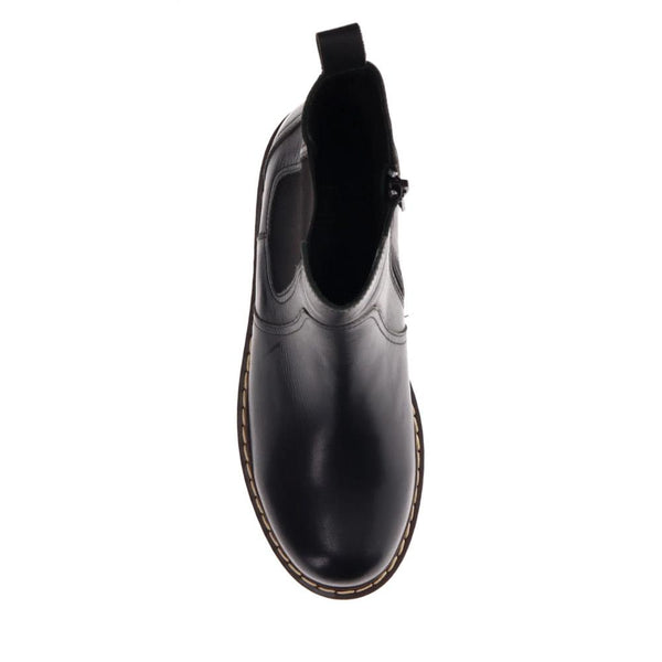 Pavers Leather Chelsea Boots - Black