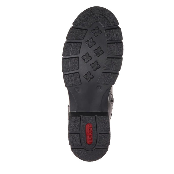 Pavers Leather Chunky Ankle Boots - Black