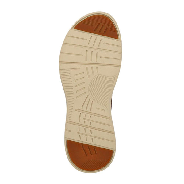 Pavers Leather Cushioned Toe Post Sandals - Brown