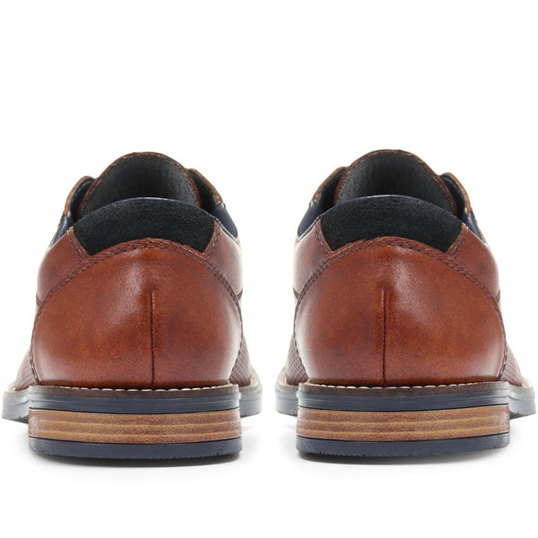Pavers Leather Derby Shoe - Brown