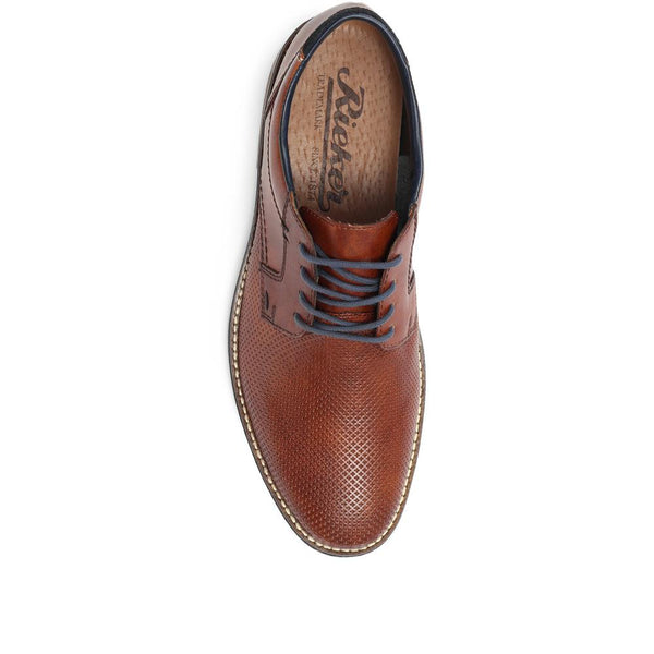 Pavers Leather Derby Shoe - Brown