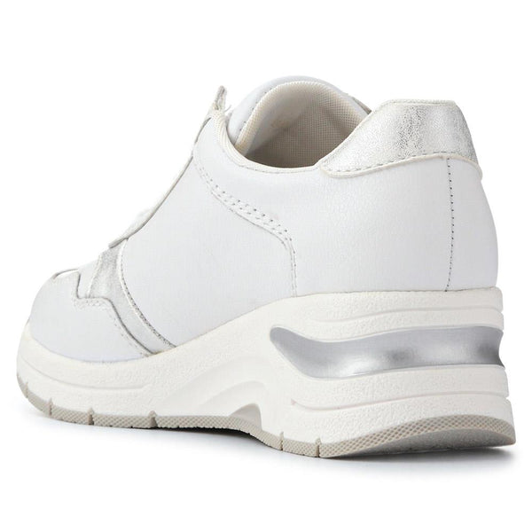 Pavers Leather Dual-Fastening Trainers - White