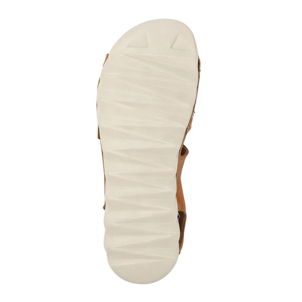 Pavers Leather Dual Touch-Fasten Sandals - Camel