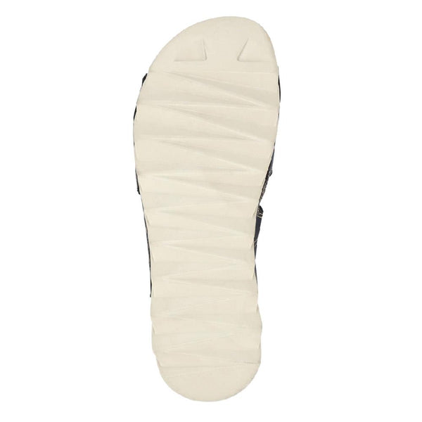 Pavers Leather Dual Touch-Fasten Sandals - Navy