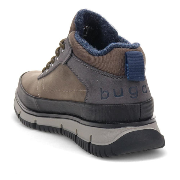 Pavers Leather Lace-Up Boots - Navy-Grey