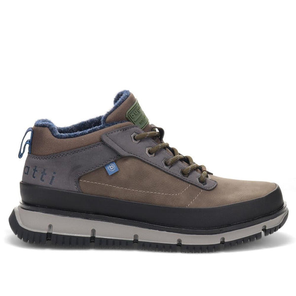 pavers Leather Lace-Up Boots - Navy-Grey