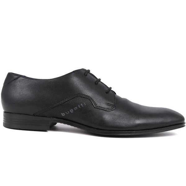 pavers Leather Lace-up Shoes - Black