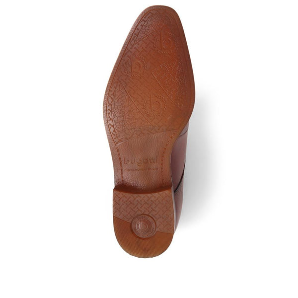 Pavers Leather Lace-Up Shoes - Cognac