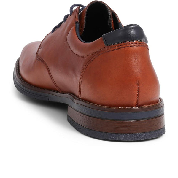 Pavers Leather Lace-Up Shoes - Tan