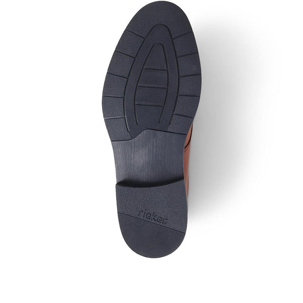 Pavers Leather Lace-Up Shoes - Tan